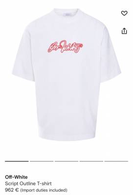 Мъжка тениска off white oversize код 4704
